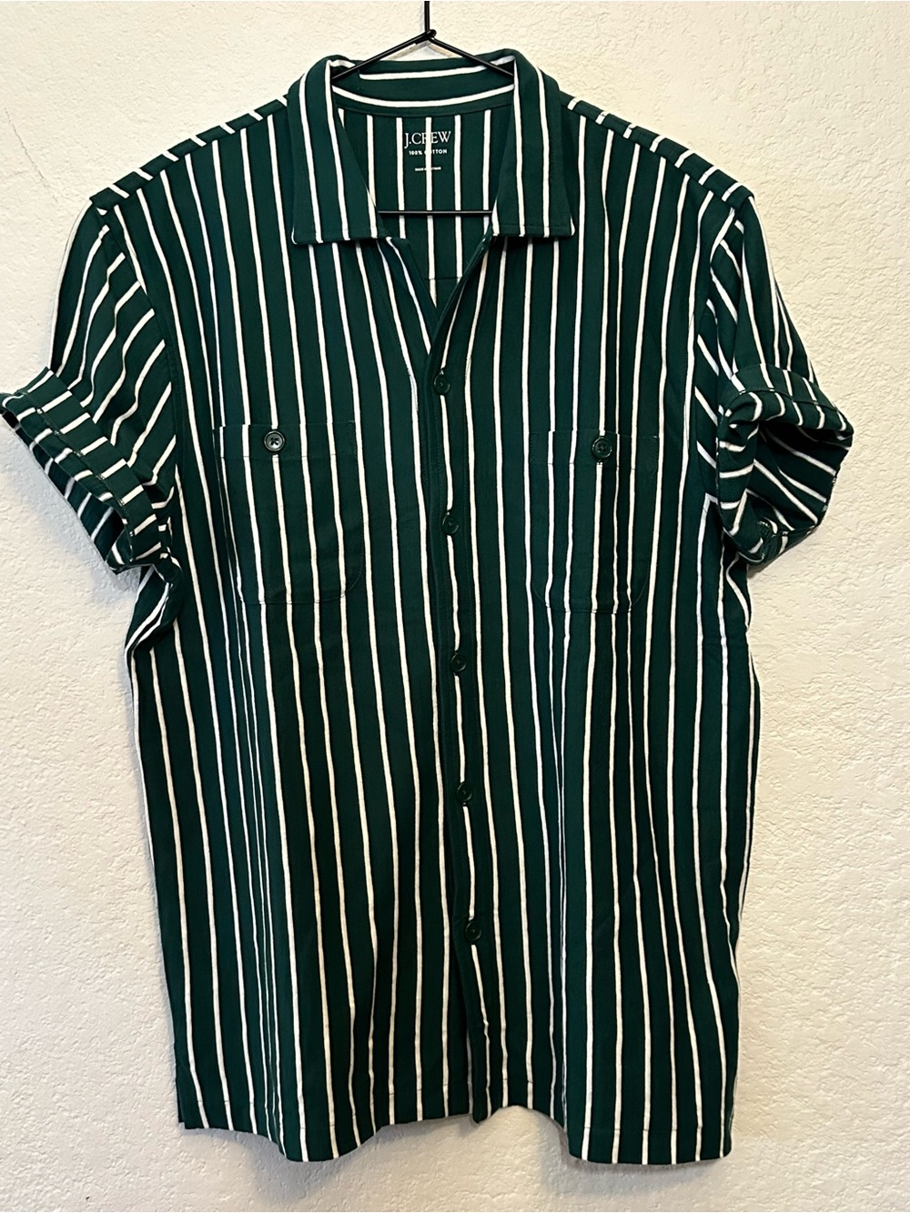 J. CREW Jersey knit camp shirt